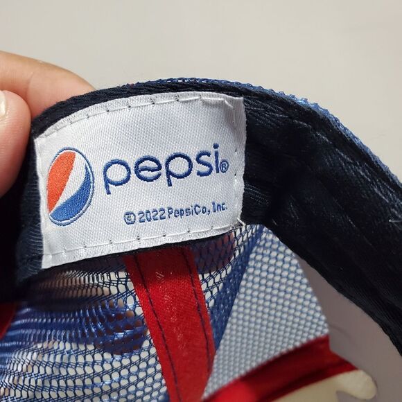 Pepsi Cola Soda Men's Officially Licensed Classic Logo Foam Trucker Hat Cap - Picture 6 of 9